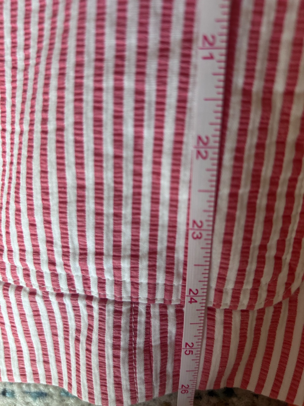 Talbots Pink and White Striped Cotton Blazer - Picture 10 of 10